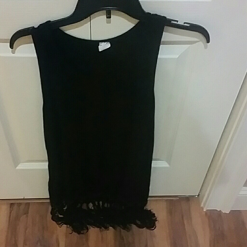 Black tank top